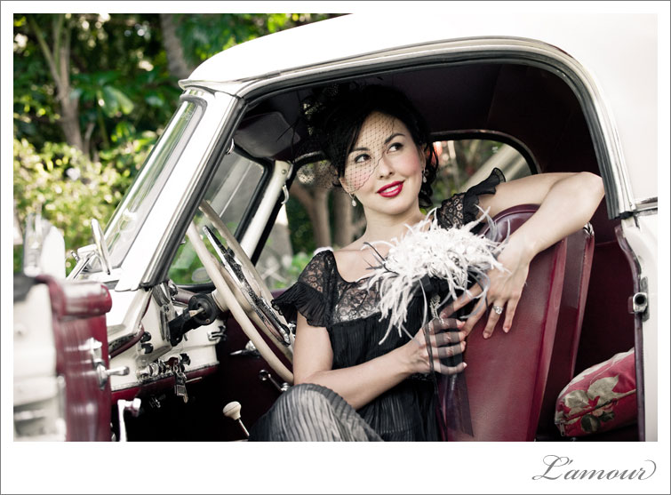 Oahu Wedding Photographer La Plume Couture Vintage Wedding Shoot