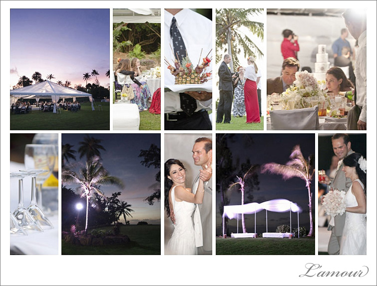 Oahu wedding photography of private estate wedding at loulu palm on north shore