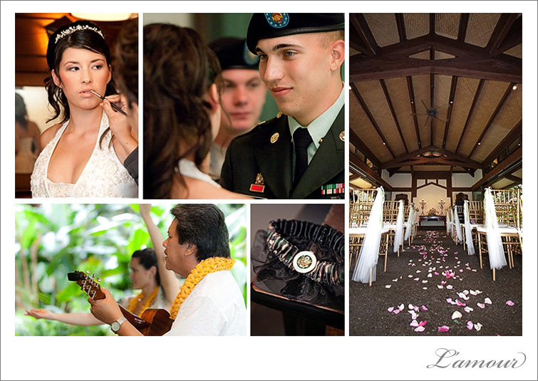 Wedding Ceremony venue on Oahu in Hawaii, Haiku Gardens Chapel Wedding Photography
