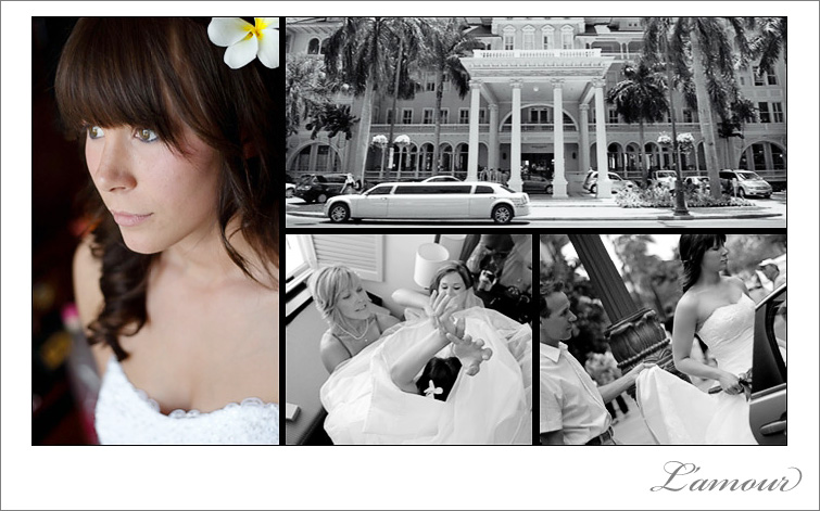 Moana Surfrider Hawaii Destination Wedding Photography by L'amour