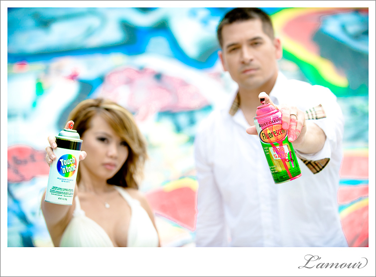 Trash the Dress Session with Spraypaint in Hawaii
