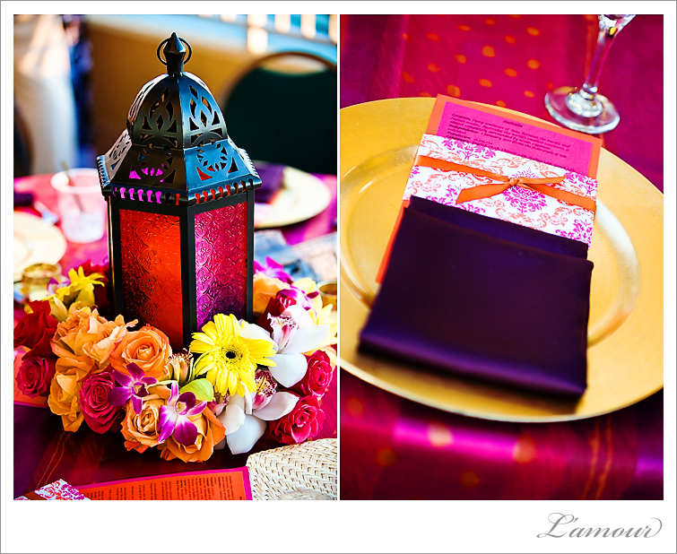 Hawaii Wedding Photography with Moroccan theme with purple, red and orange wedding theme