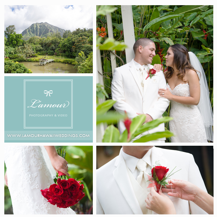 Oahu Wedding Photographer for Haiku Gardens