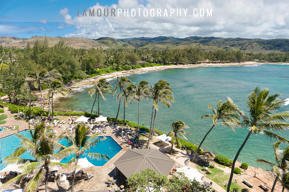 Hawaii wedding photography and video of destination wedding at Turtle Bay Resort on Oahu