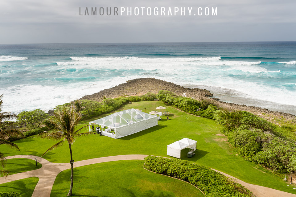 turtle nay resort wedding at kuilima point by l'amour photography