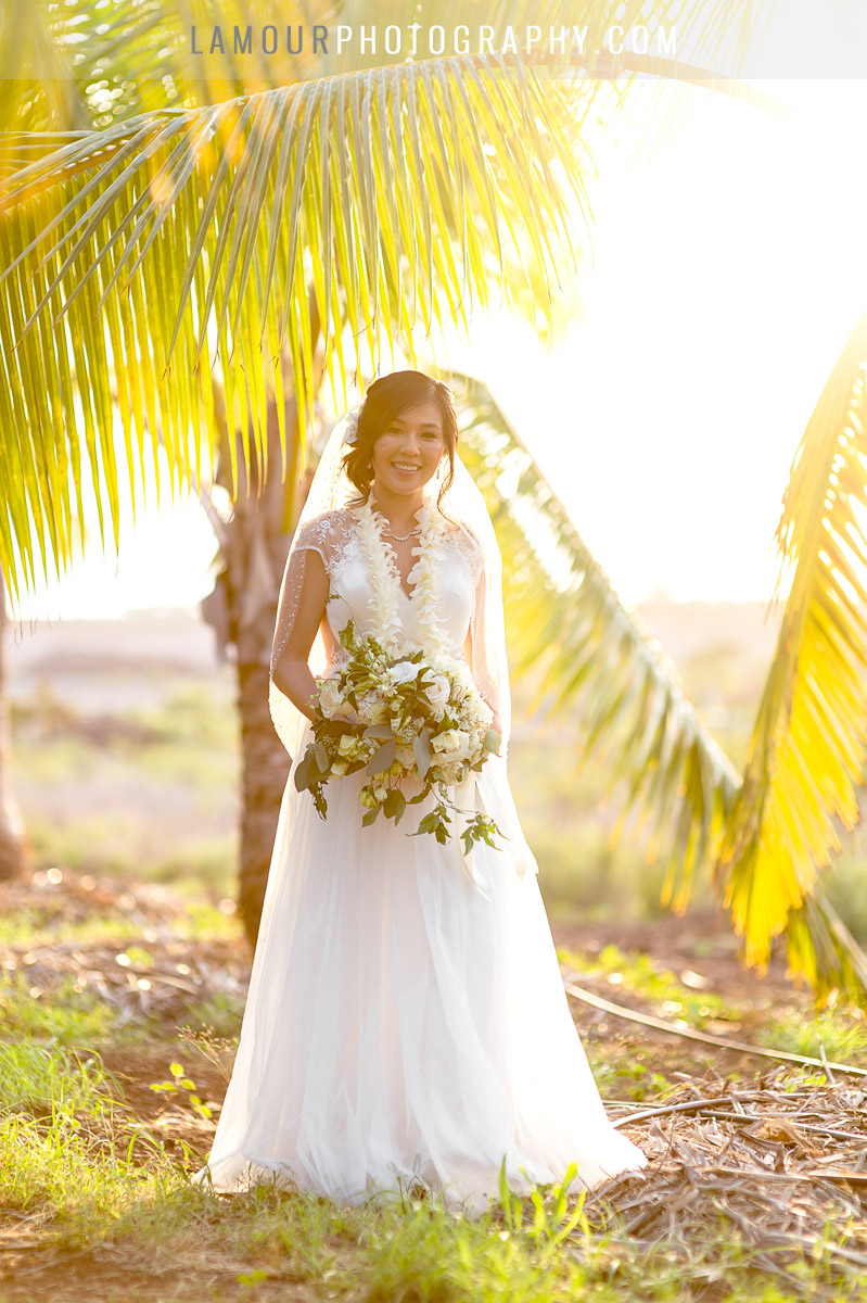 sunset wedding photography and video in hawaii wedding
