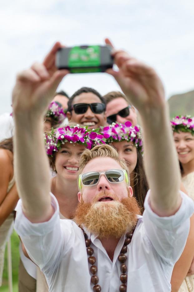 Honolulu Wedding Selfie